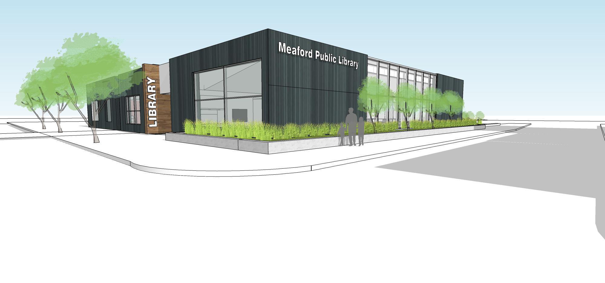 New library concept drawing